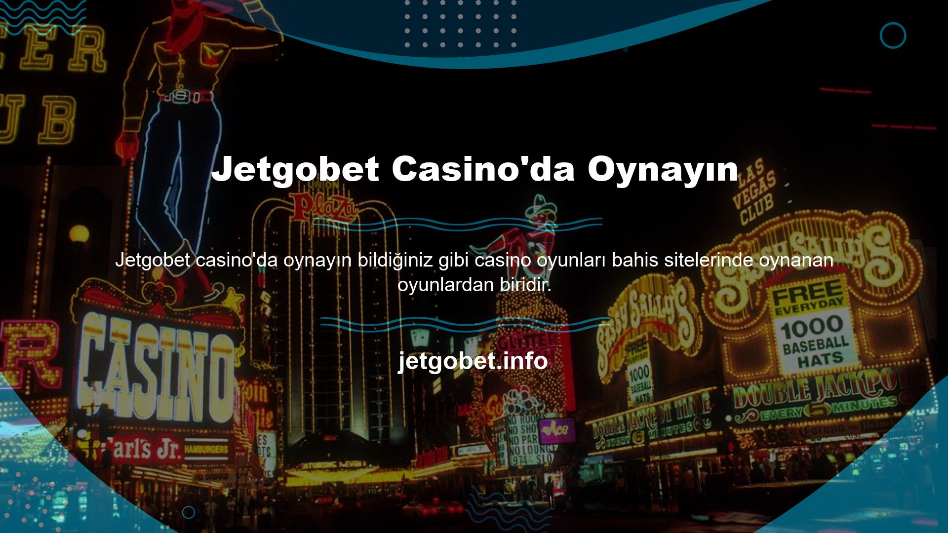 Günümüzde birçok bahisçi Jetgobet Casino'ya üye olmak ve düzenli olarak oynamak istemektedir